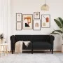 Sofá Chesterfield de 2 plazas tela negro de vidaXL, Sofás - Ref: Foro24-372549, Precio: 272,26 €, Descuento: %