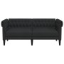 Sofá Chesterfield de 2 plazas tela negro de vidaXL, Sofás - Ref: Foro24-372549, Precio: 293,95 €, Descuento: %