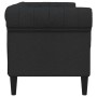 Sofá Chesterfield de 2 plazas tela negro de vidaXL, Sofás - Ref: Foro24-372549, Precio: 293,95 €, Descuento: %