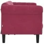 Dreisitzer-Sofa aus bordeauxrotem Samt von vidaXL, Sofas - Ref: Foro24-372589, Preis: 270,29 €, Rabatt: %