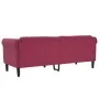 Dreisitzer-Sofa aus bordeauxrotem Samt von vidaXL, Sofas - Ref: Foro24-372589, Preis: 270,29 €, Rabatt: %