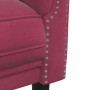 Sofá de 3 plazas terciopelo rojo tinto de vidaXL, Sofás - Ref: Foro24-372589, Precio: 277,55 €, Descuento: %