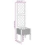 Jardinera con enrejado PP gris claro 40x40x142 cm de vidaXL, Maceteros y jardineras - Ref: Foro24-367917, Precio: 55,77 €, De...