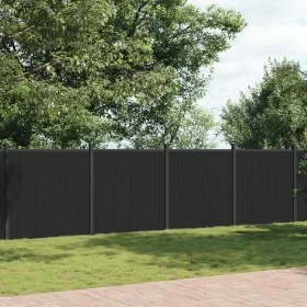 Graues WPC-Zaunpaneel 1391x186 cm von vidaXL, Zaunpaneele - Ref: Foro24-3282796, Preis: 2,00 €, Rabatt: %