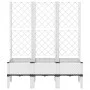 Jardinera con enrejado PP blanco 120x40x142 cm de vidaXL, Maceteros y jardineras - Ref: Foro24-367929, Precio: 97,50 €, Descu...