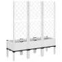 Jardinera con enrejado PP blanco 120x40x142 cm de vidaXL, Maceteros y jardineras - Ref: Foro24-367929, Precio: 97,50 €, Descu...