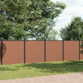 Panel de valla WPC marrón 1218x186 cm by vidaXL, fence panels - Ref: Foro24-3282804, Price: 2,00 €, Discount: %