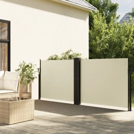 Toldo lateral retráctil crema 120x600 cm de vidaXL, Sombrillas - Ref: Foro24-4004595, Precio: 121,23 €, Descuento: %