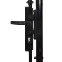 Black steel fence panel with a gate and spikes, 1x1.5 meters. by vidaXL, garden gates - Ref: Foro24-146034, Price: 142,13 €, ...