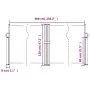 Toldo lateral retráctil crema 120x600 cm de vidaXL, Sombrillas - Ref: Foro24-4004595, Precio: 121,23 €, Descuento: %