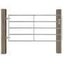 5-Stangen-Tor für Field Silver Steel (95-170)x90 cm von vidaXL, Gartentore - Ref: Foro24-145985, Preis: 142,93 €, Rabatt: %