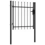 Fence gate with a door and black steel tips 1x1 m by vidaXL, garden gates - Ref: Foro24-146032, Price: 148,62 €, Discount: %