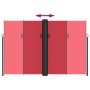 Toldo lateral retráctil rojo 220x600 cm de vidaXL, Sombrillas - Ref: Foro24-4004672, Precio: 139,30 €, Descuento: %