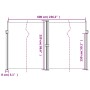 Toldo lateral retráctil crema 220x600 cm de vidaXL, Sombrillas - Ref: Foro24-4004670, Precio: 161,43 €, Descuento: %