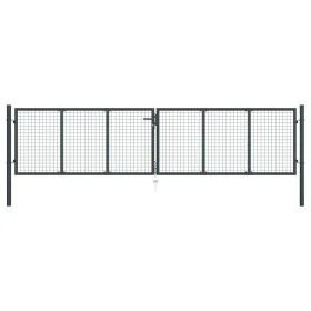 Gartentor aus verzinktem Stahlgeflecht, grau, 400x150 cm. von vidaXL, Gartentore - Ref: Foro24-145777, Preis: 407,35 €, Rabat...