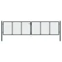 Puerta de malla de jardín acero galvanizado gris 400x150 cm de vidaXL, Puertas de jardín - Ref: Foro24-145777, Precio: 407,35...