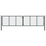 Puerta de malla de jardín acero galvanizado gris 400x150 cm de vidaXL, Puertas de jardín - Ref: Foro24-145777, Precio: 395,69...