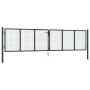 Puerta de malla de jardín acero galvanizado gris 400x150 cm de vidaXL, Puertas de jardín - Ref: Foro24-145777, Precio: 395,69...