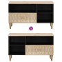 Mueble de TV madera maciza de mango 80x33x46 cm de vidaXL, Muebles TV - Ref: Foro24-358265, Precio: 56,05 €, Descuento: %