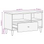Mueble de TV madera maciza de mango 80x33x46 cm de vidaXL, Muebles TV - Ref: Foro24-358265, Precio: 56,05 €, Descuento: %