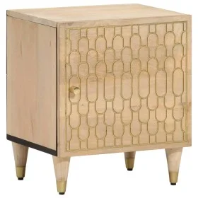 Mesita de noche de madera maciza de mango 40x33x46 cm de vidaXL, Mesitas de noche - Ref: Foro24-358244, Precio: 48,92 €, Desc...