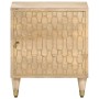Mesita de noche de madera maciza de mango 40x33x46 cm de vidaXL, Mesitas de noche - Ref: Foro24-358244, Precio: 61,27 €, Desc...