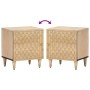 Mesita de noche de madera maciza de mango 40x33x46 cm de vidaXL, Mesitas de noche - Ref: Foro24-358244, Precio: 61,27 €, Desc...