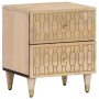 Mesita de noche de madera maciza de mango 40x33x46 cm de vidaXL, Mesitas de noche - Ref: Foro24-358246, Precio: 78,90 €, Desc...