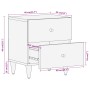 Mesita de noche de madera maciza de mango 40x33x46 cm de vidaXL, Mesitas de noche - Ref: Foro24-358246, Precio: 78,90 €, Desc...