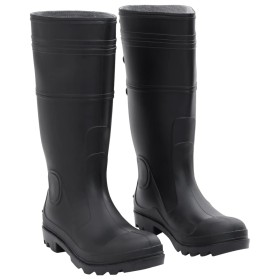 Botas de agua negro número 41 PVC de vidaXL, Vadeadores para caza y para pesca - Ref: Foro24-137590, Precio: 24,99 €, Descuen...