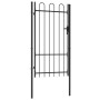 Cancela de valla con una puerta y arco acero negro 1x1,75 m de vidaXL, Puertas de jardín - Ref: Foro24-145743, Precio: 145,43...