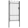 Cancela de valla con una puerta y arco acero negro 1x1,75 m de vidaXL, Puertas de jardín - Ref: Foro24-145743, Precio: 143,19...