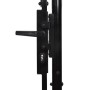 Cancela de valla con una puerta y arco acero negro 1x1,75 m de vidaXL, Puertas de jardín - Ref: Foro24-145743, Precio: 145,43...