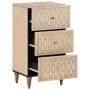 Armario auxiliar madera maciza de mango 40x33x75 cm de vidaXL, Aparadores - Ref: Foro24-358271, Precio: 113,04 €, Descuento: %