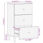 Armario auxiliar madera maciza de mango 40x33x75 cm de vidaXL, Aparadores - Ref: Foro24-358271, Precio: 113,04 €, Descuento: %