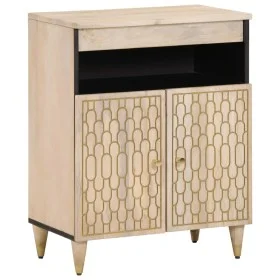 Armario auxiliar madera maciza de mango 60x33x75 cm de vidaXL, Aparadores - Ref: Foro24-358273, Precio: 77,85 €, Descuento: %