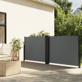 Toldo lateral retráctil gris antracita 140x600 cm de vidaXL, Sombrillas - Ref: Foro24-4004613, Precio: 134,79 €, Descuento: %