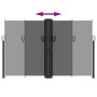 Toldo lateral retráctil negro 160x600 cm de vidaXL, Sombrillas - Ref: Foro24-4004624, Precio: 130,76 €, Descuento: %