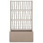 Jardinera con enrejado PP marrón claro 80x36x140 cm de vidaXL, Maceteros y jardineras - Ref: Foro24-368781, Precio: 119,49 €,...