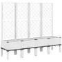 Jardinera con enrejado PP blanco 160x40x142 cm by vidaXL, Pots and planters - Ref: Foro24-367934, Price: 135,44 €, Discount: %