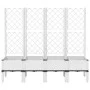 Jardinera con enrejado PP blanco 160x40x142 cm by vidaXL, Pots and planters - Ref: Foro24-367934, Price: 135,44 €, Discount: %