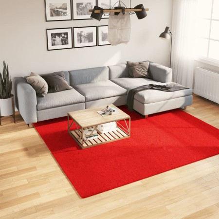 Alfombra de pelo corto OVIEDO rojo 240x240 cm de vidaXL, Alfombras - Ref: Foro24-375628, Precio: 98,99 €, Descuento: %
