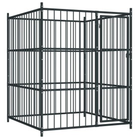 Perrera de exterior 150x150x185 cm de vidaXL, Casetas y cercados para perros - Ref: Foro24-145761, Precio: 337,65 €, Descuent...