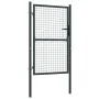 Gartengittertür aus verzinktem Stahl grau 100x200 cm von vidaXL, Gartentore - Ref: Foro24-145773, Preis: 189,32 €, Rabatt: %
