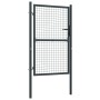 Puerta de malla de jardín acero galvanizado gris 100x200 cm de vidaXL, Puertas de jardín - Ref: Foro24-145773, Precio: 198,02...