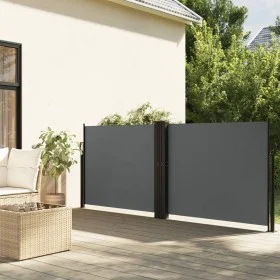 Toldo lateral retráctil gris antracita 100x600 cm by vidaXL, Umbrellas - Ref: Foro24-4004583, Price: 111,89 €, Discount: %