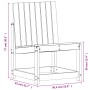 Juego de muebles de jardín 3 piezas madera maciza de pino de vidaXL, Sillas de jardín - Ref: Foro24-832620, Precio: 96,17 €, ...