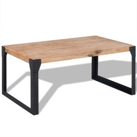 Mesa de centro de madera maciza de acacia 100x60x45 cm en Mesas de centro | Comprar online en Foru.es
