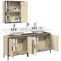 Set de muebles de baño 3 pzas madera contrachapada roble sonoma de vidaXL, Muebles de baño - Ref: Foro24-3214731, Precio: 184...
