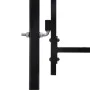 Fence gate with a door and black steel tips 1x1.2 m by vidaXL, garden gates - Ref: Foro24-146033, Price: 144,86 €, Discount: %